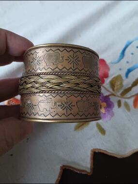 Vintage brass bracelet